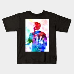 Christian Eriksen Watercolor Kids T-Shirt